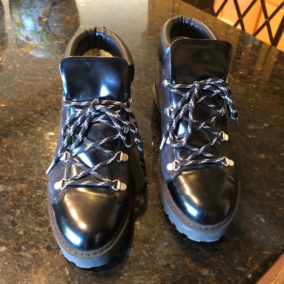 Ganni lined “winter Hiking” boots. 11” long. Listed size 39. Fits size 8-9 - Picture 10 of 12